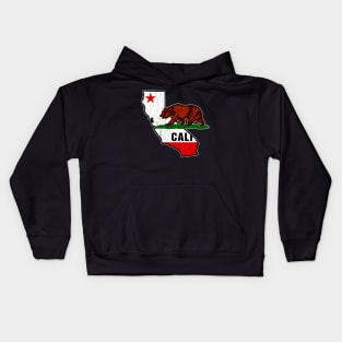 California State Flag (vintage distressed look) Kids Hoodie